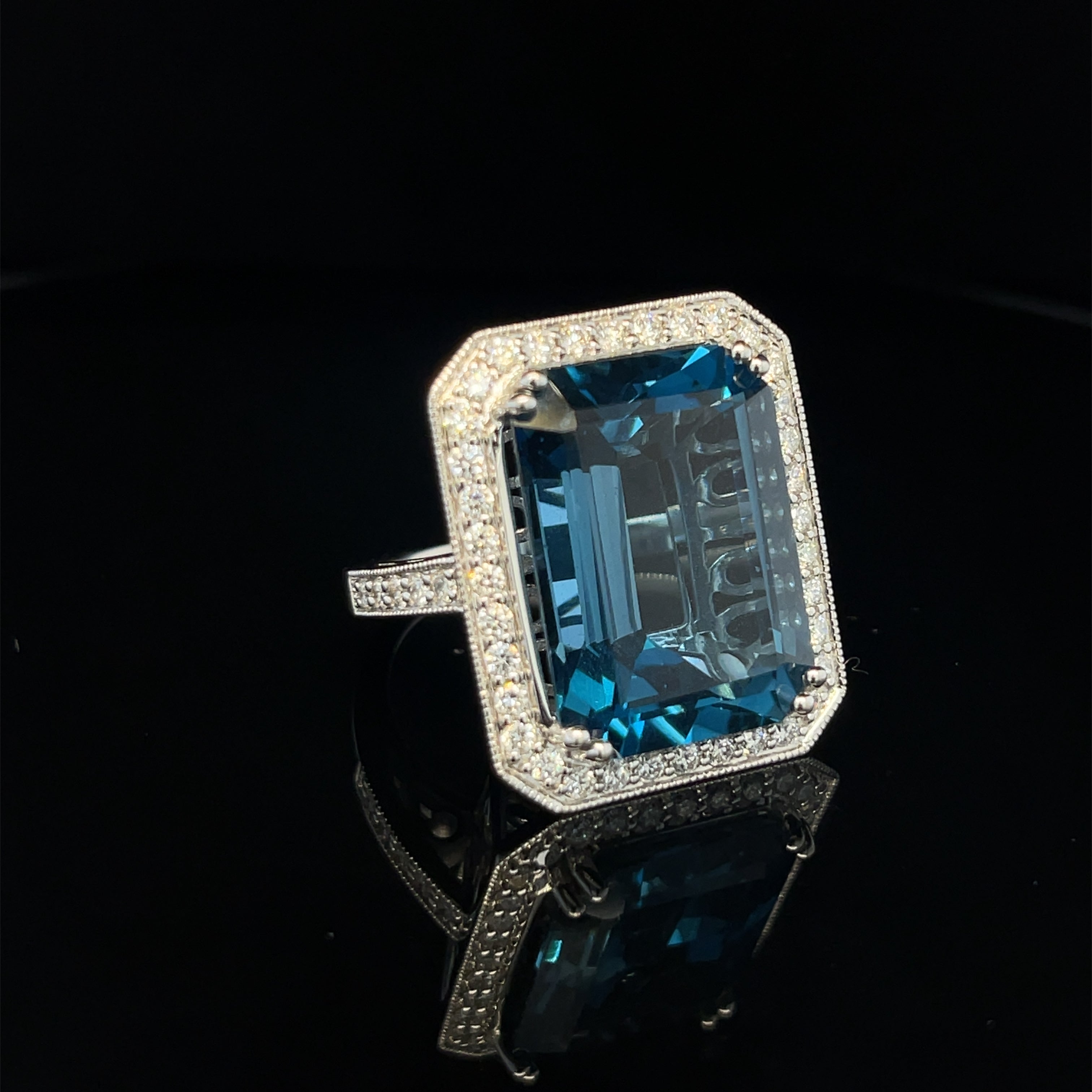 Emerald Cut London Blue Topaz – Diamonds By David Mugrabi