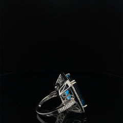 Emerald Cut London Blue Topaz